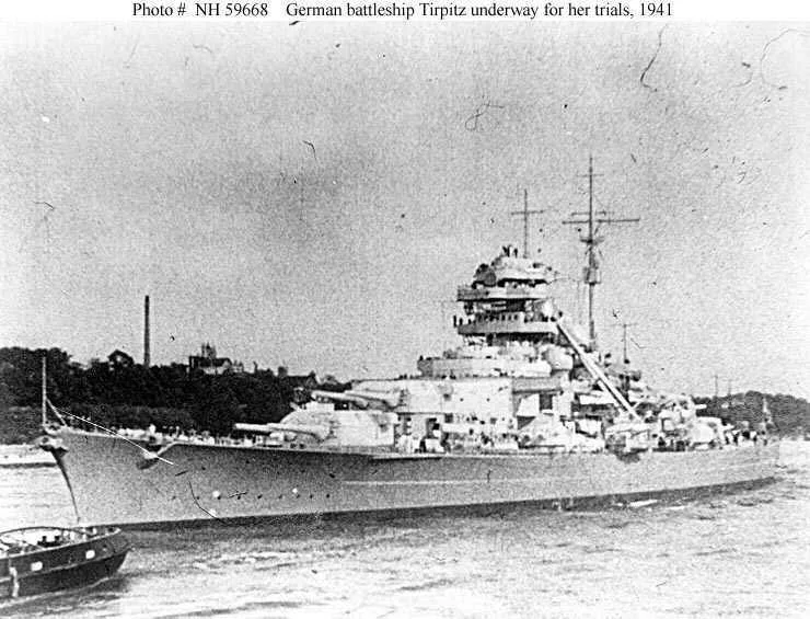 Tirpitz under trials