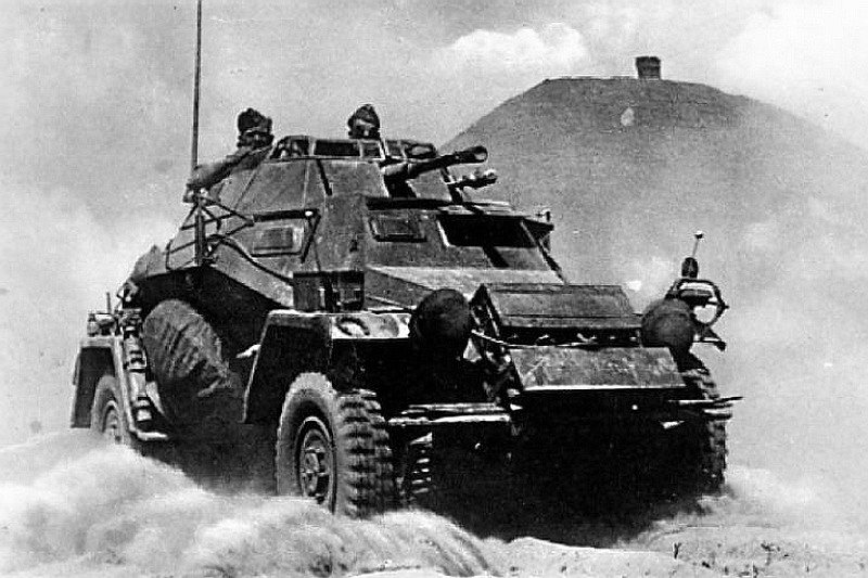 Type 222 German 4 wheeled armored Car