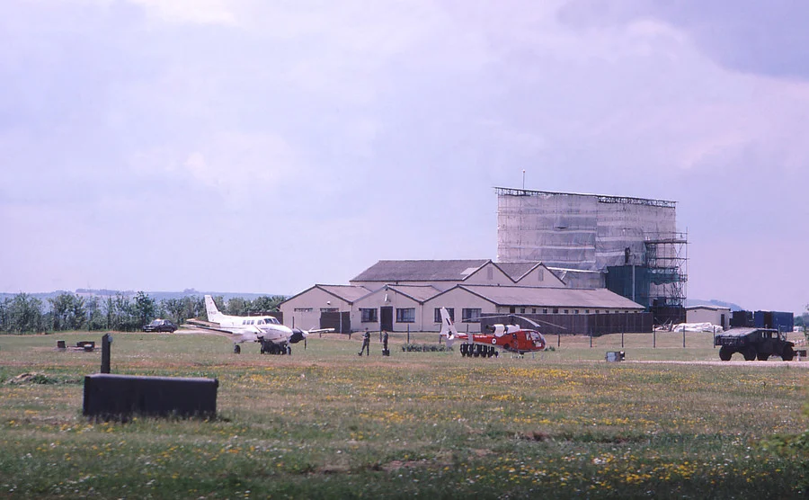 U-21 and British Army Gazelle Chopper at Greenham Common, June 1991 | A ...