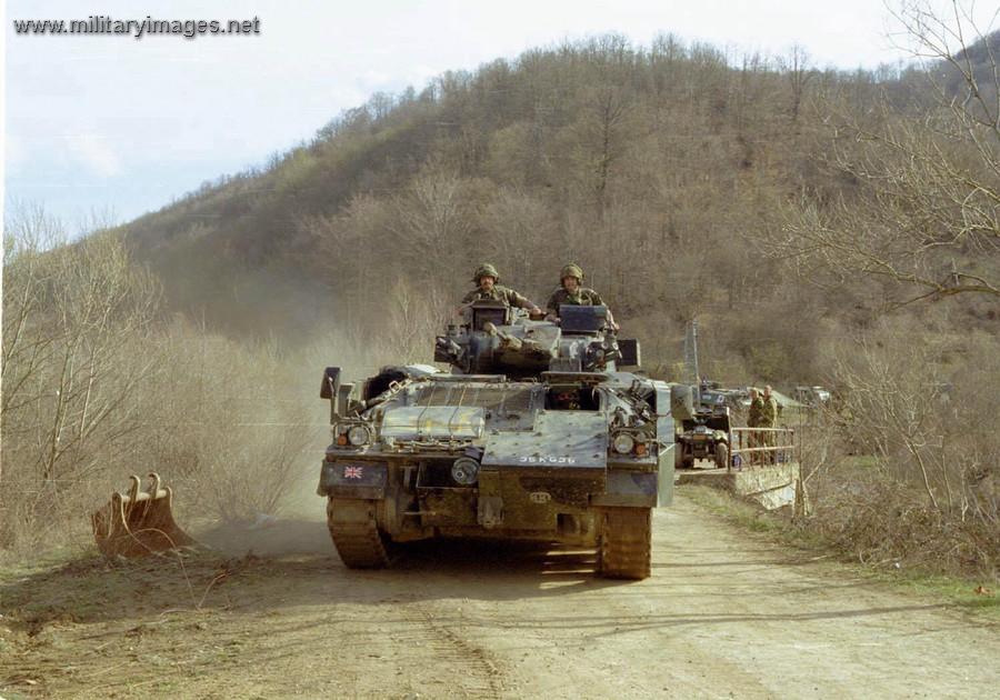 UK Warrior AFV in border area (Kosovo)