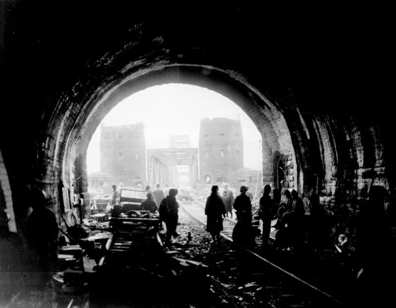 US Troops at Remagen Bridge