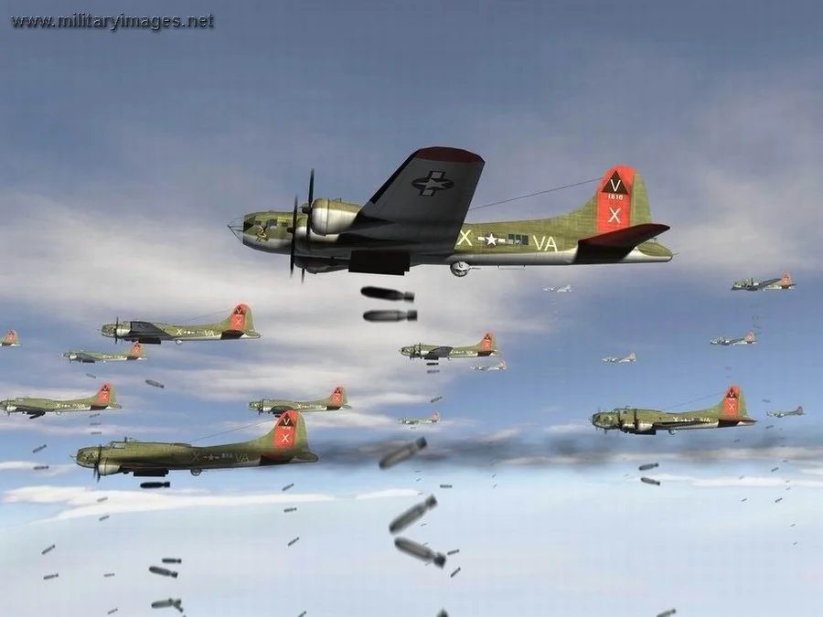 USAAF B17 Clones attack