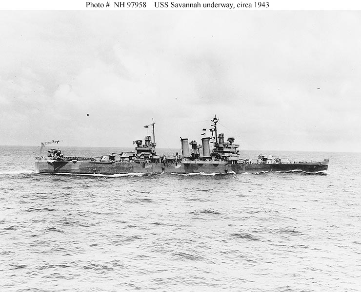 USS Savannah 1943