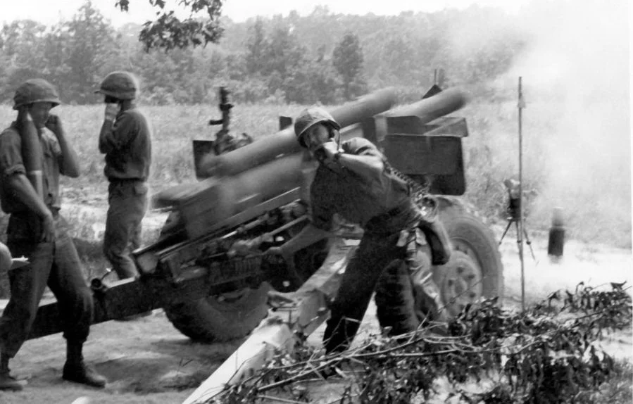 Vietnam War Artillery Fire