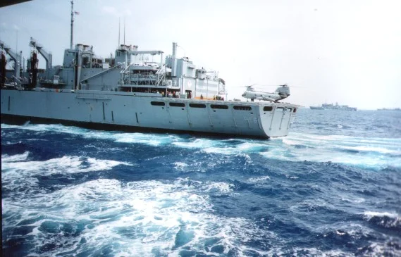 view from quarterdeck of HMS Ilustrious