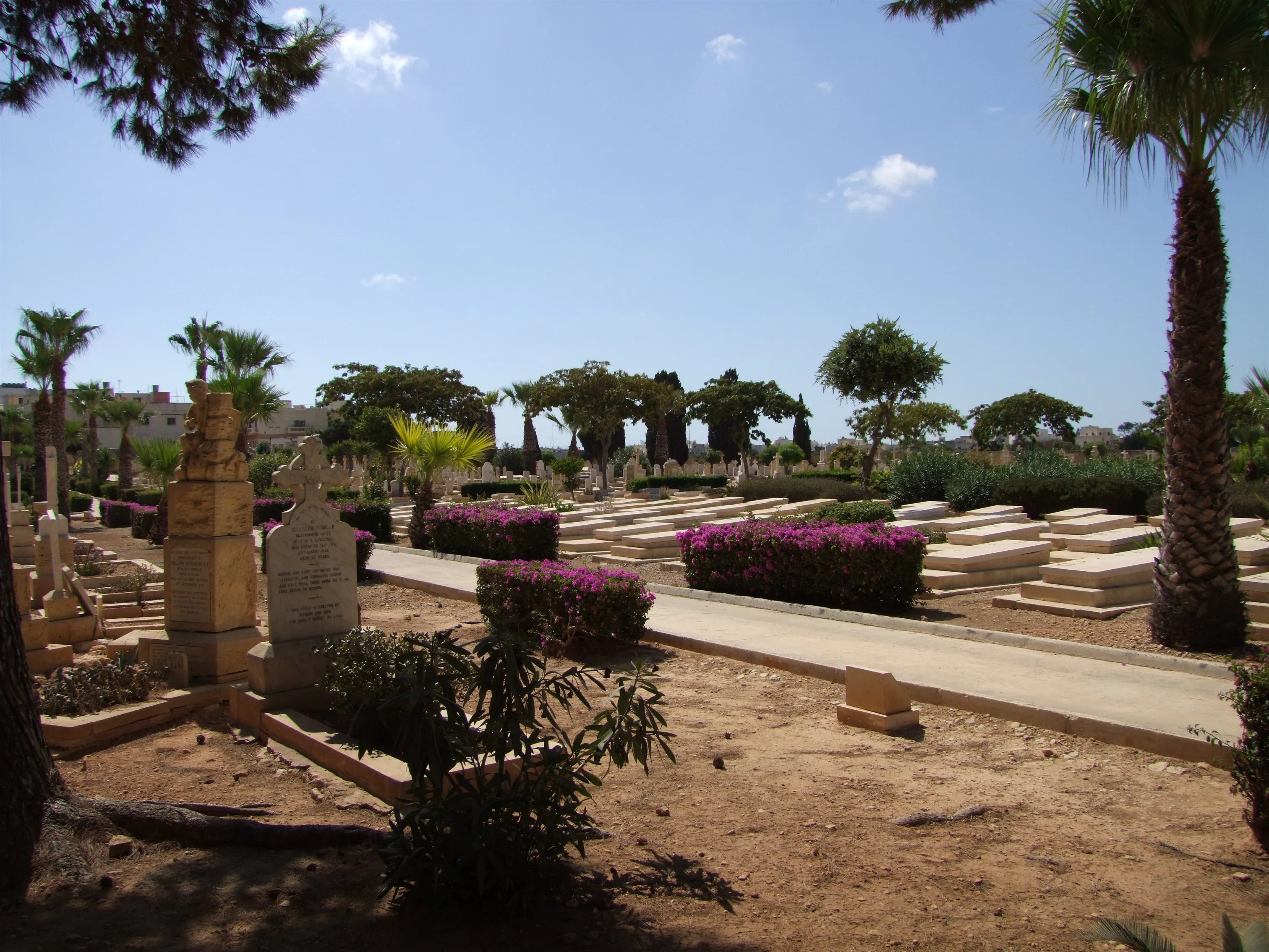 View of Capuccini Naval Cemetery
