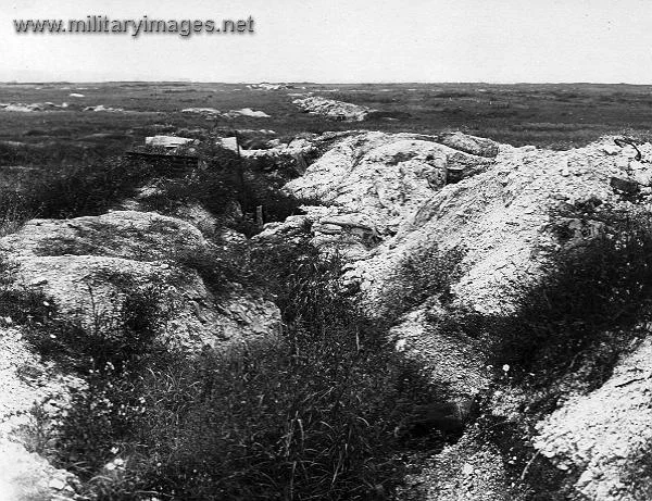 View of the trenches