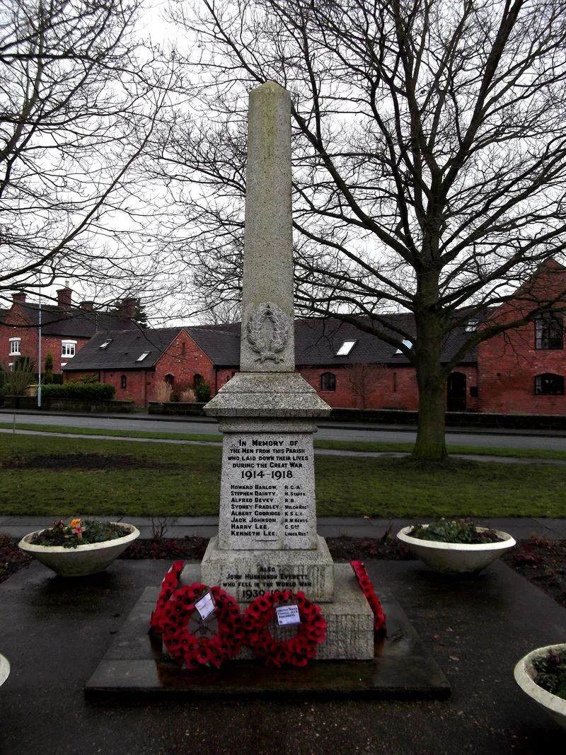 Weston War Memorial, Staffordshire