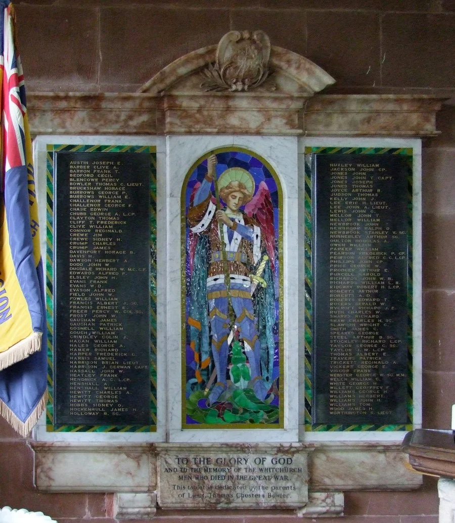 Whitchurch Church War Memorial, Shropshire