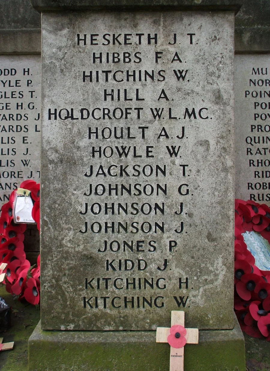 Wolstanton War Memorial Staffordshire