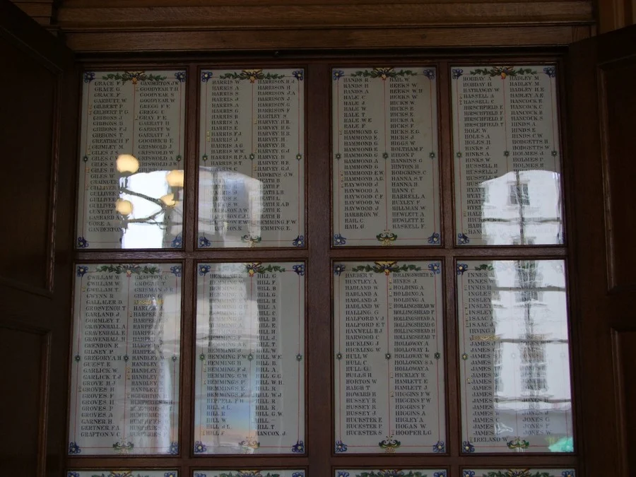 Worcester Guildhall W.W.1 Memorial