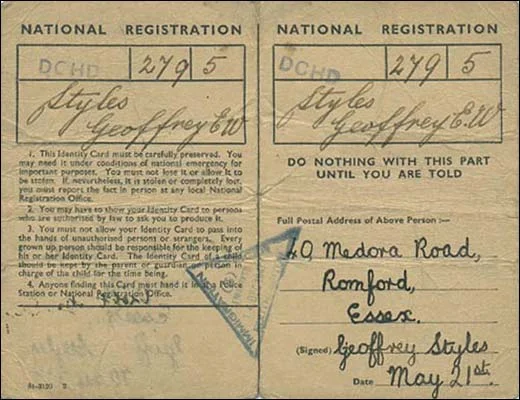 World war II ID card