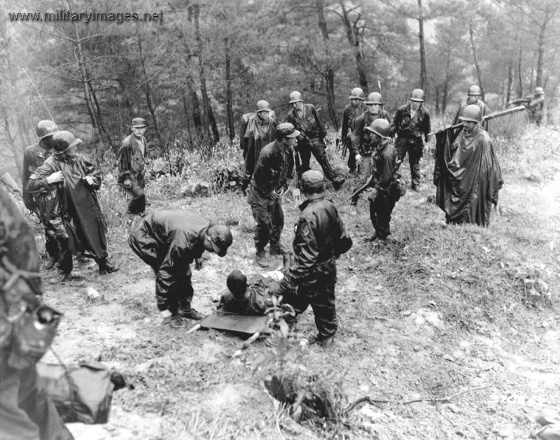 Wounded man of the 17th Infantry Regiment
