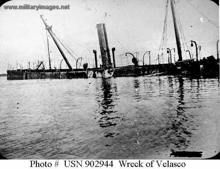 Wreck of the Spanish cruiser Velasco