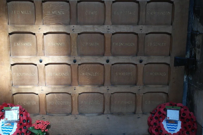 WW 2, Memorial Door, Beverley St Mary, Yorkshire