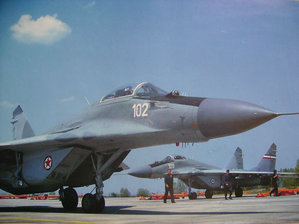 Yugoslav Air Force Mikoyan MiG-29B Fulcrum in 1980s