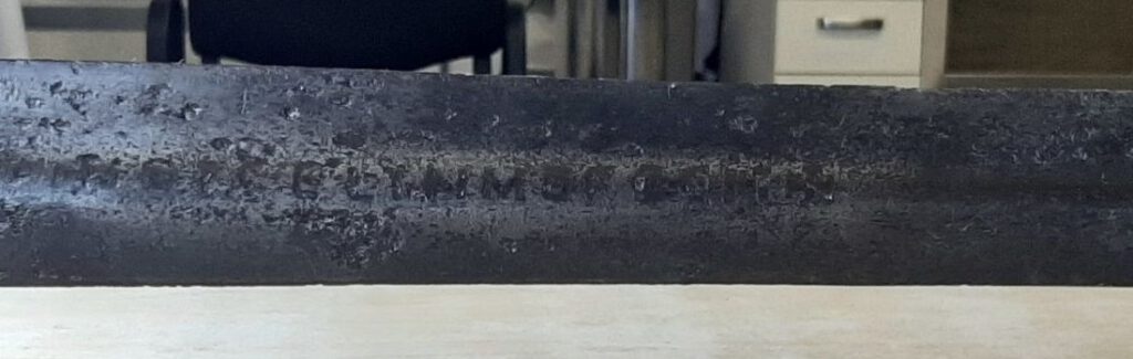 Detail van het zwaard 